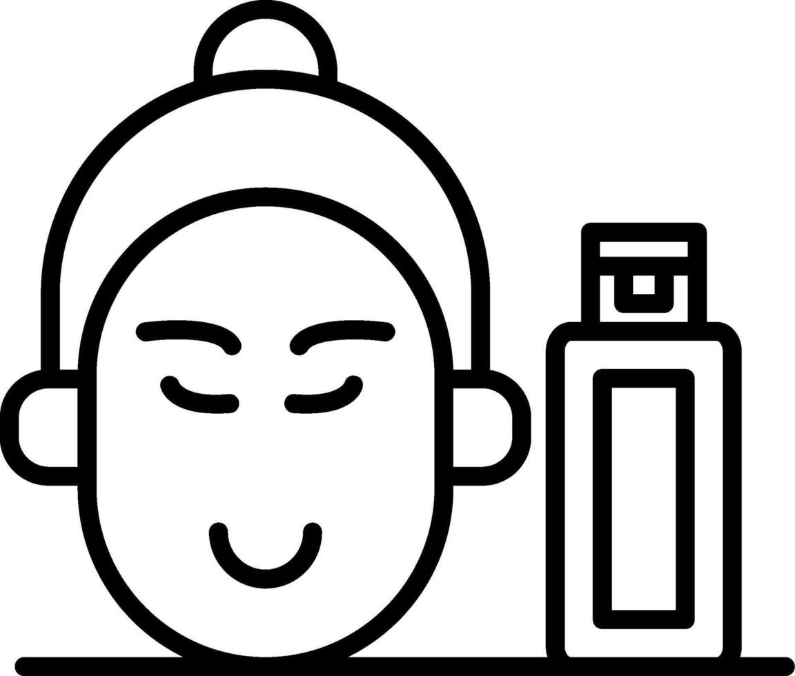 Waterproof Makeup Remover Solution vector