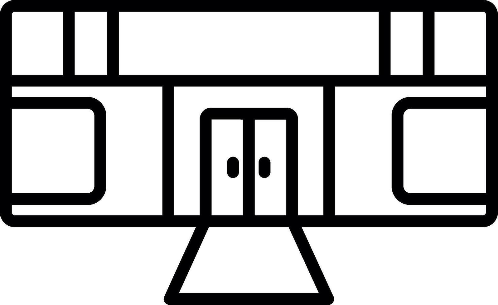 Platform Safety Screen Doors vector