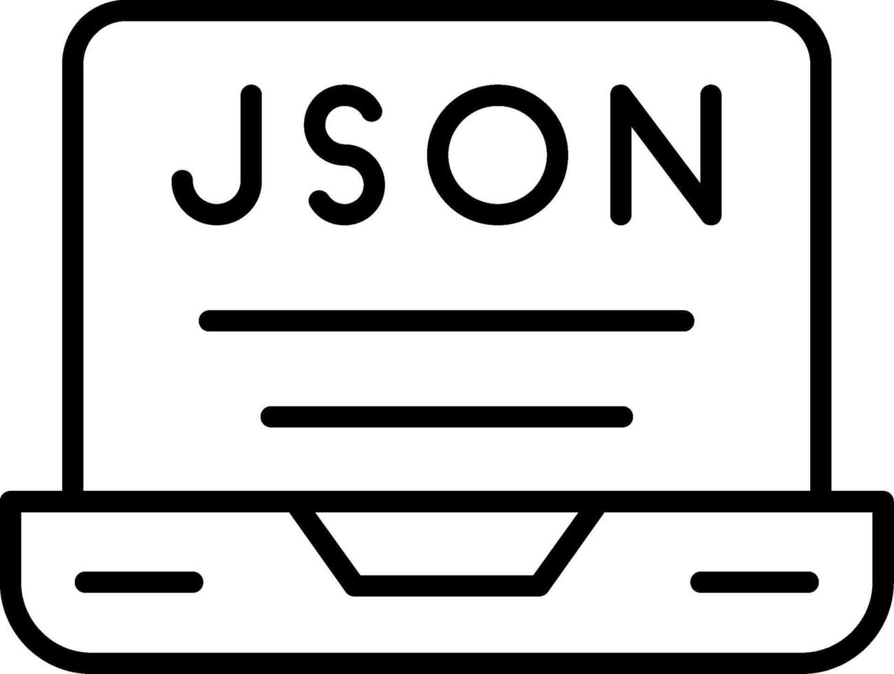 JSON Data Format Block vector