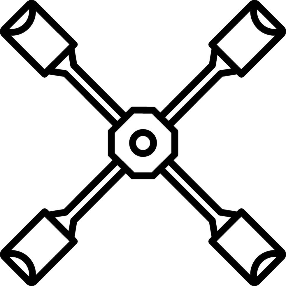Classic Tire Iron Tool vector