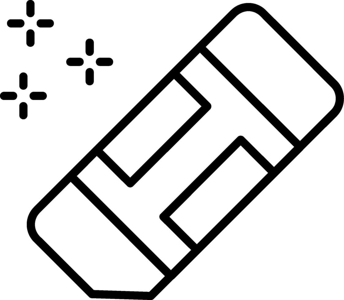 Rubber Pencil Eraser vector