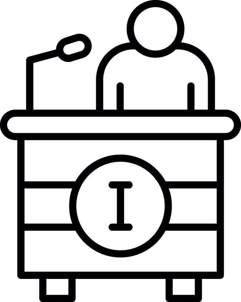 Airport Information Desk vector