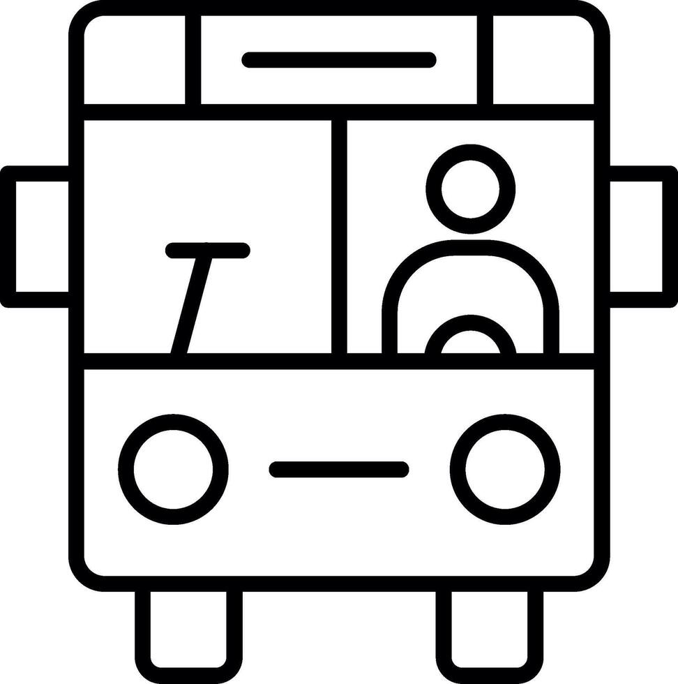Professional Bus Driver vector