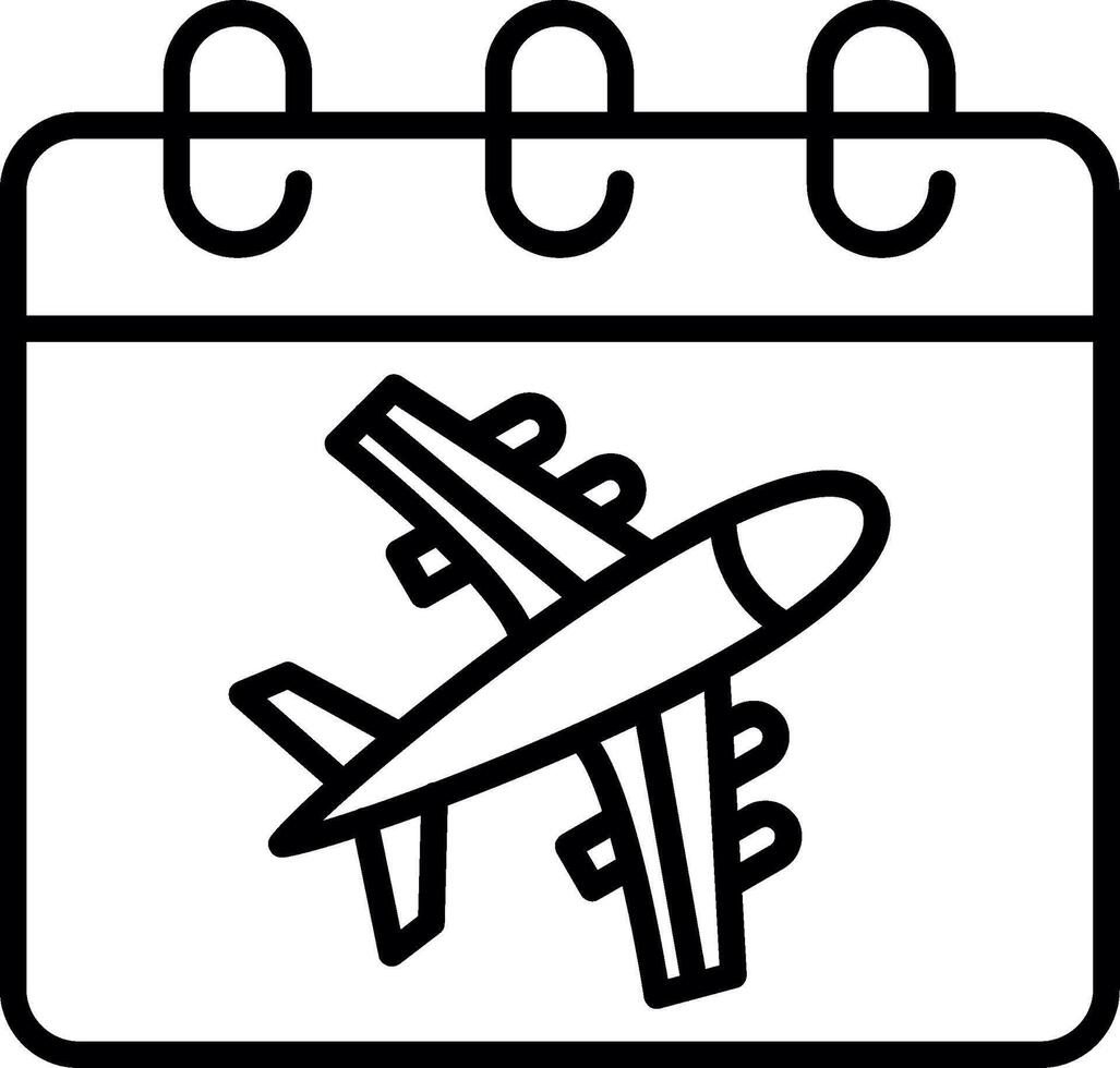 Real Time Flight Schedule vector