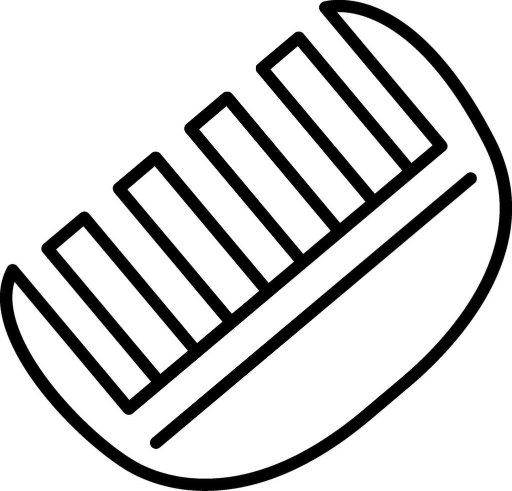 Wide Tooth Hair Comb vector