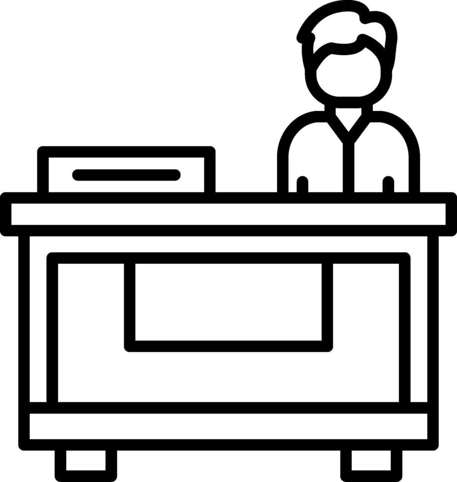 Registration Booth Desk Visual vector