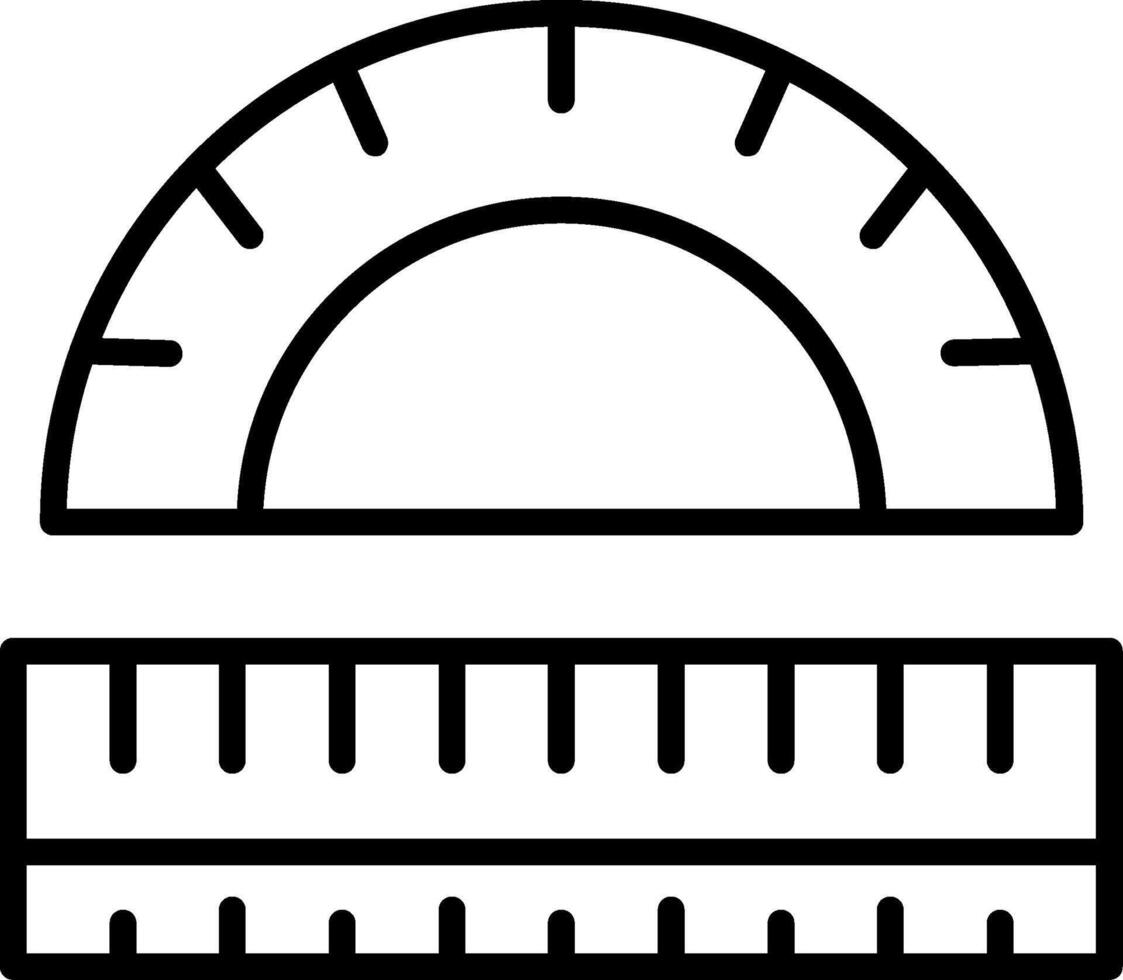 Transparent Math Protractor vector