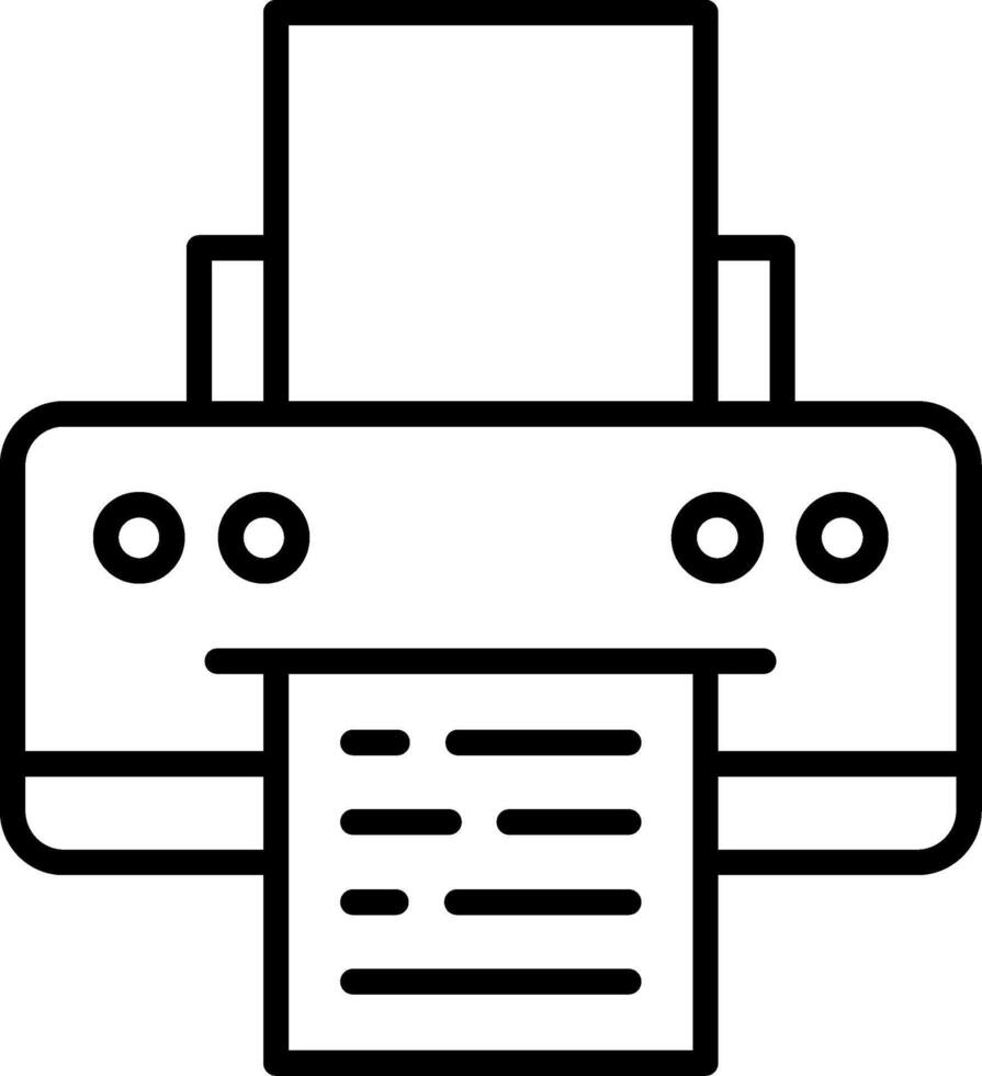 All In One Color Printer vector