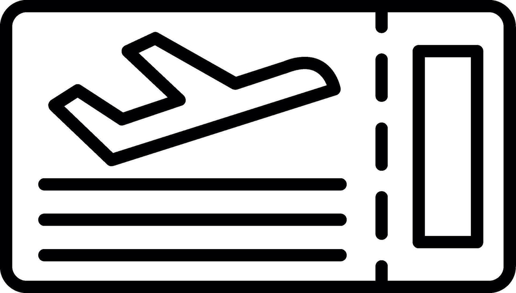 Airline Boarding Pass Ticket vector