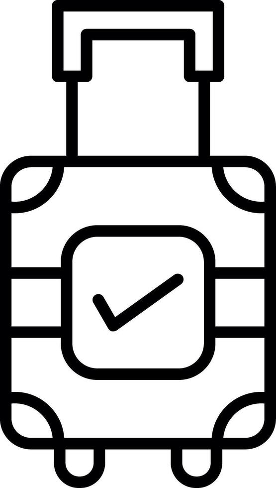 Compact Carry on Baggage vector