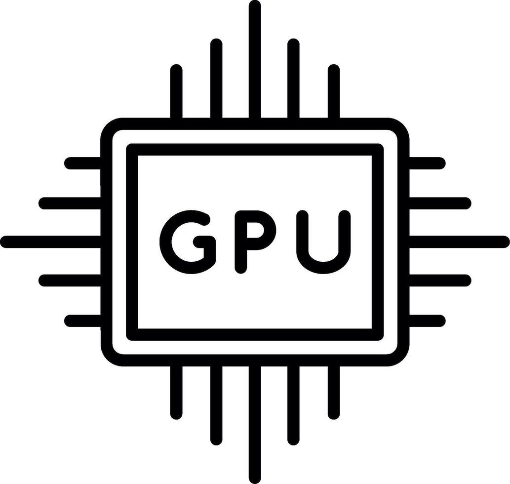 High End Graphics GPU Card vector