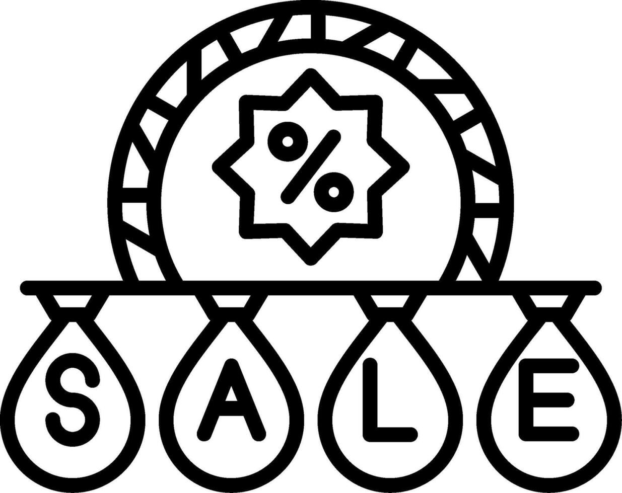 Bold SALE Poster Label vector