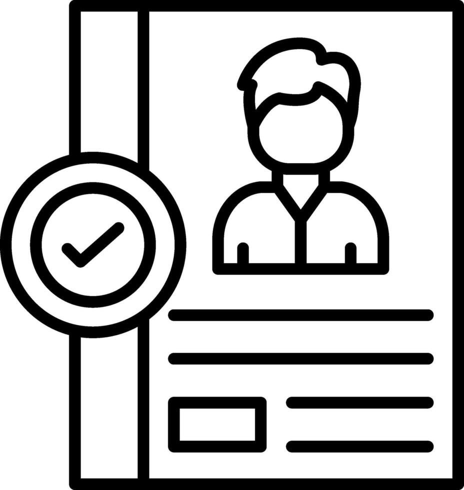 Resume With Approval Stamp vector