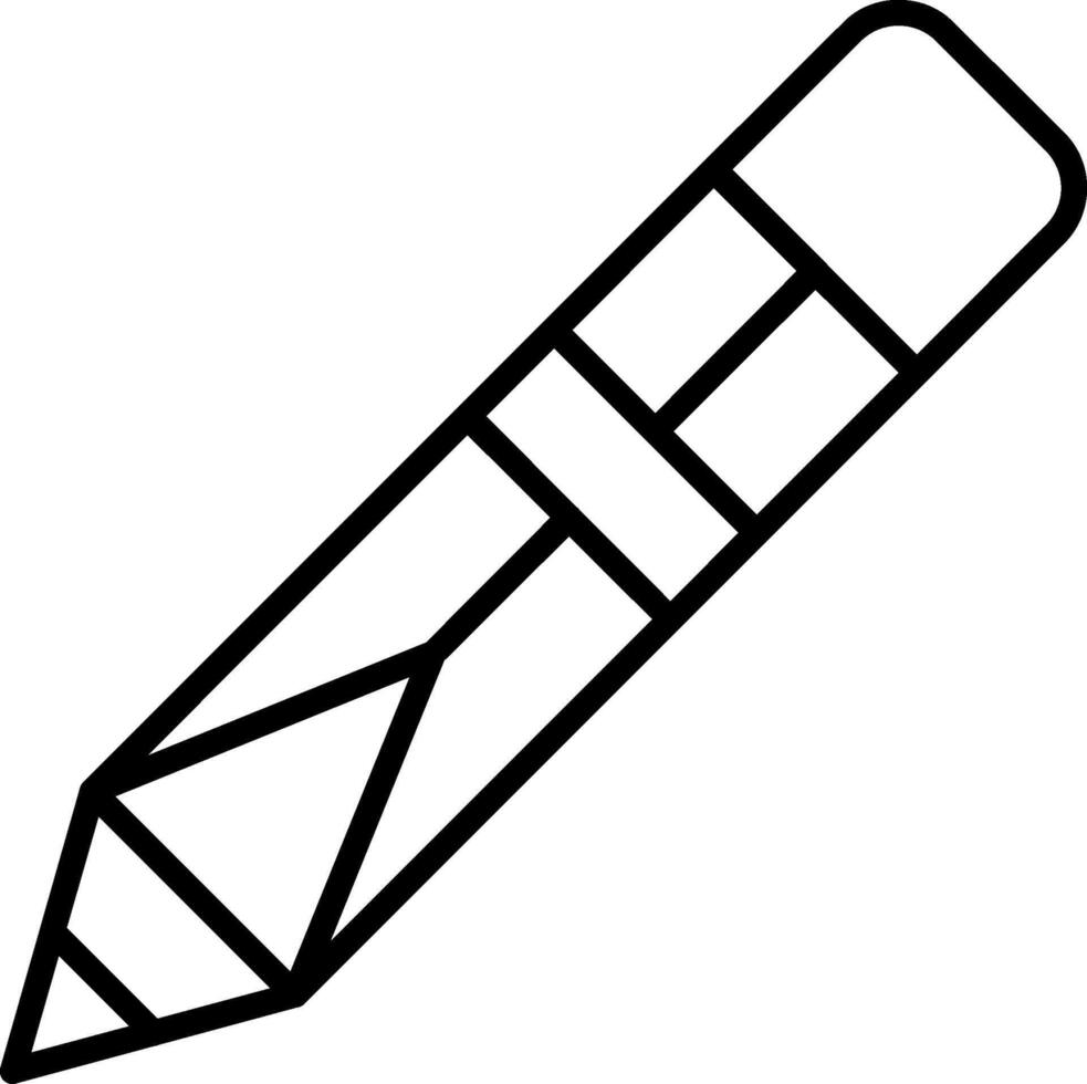 Sharpened Office Pencil vector