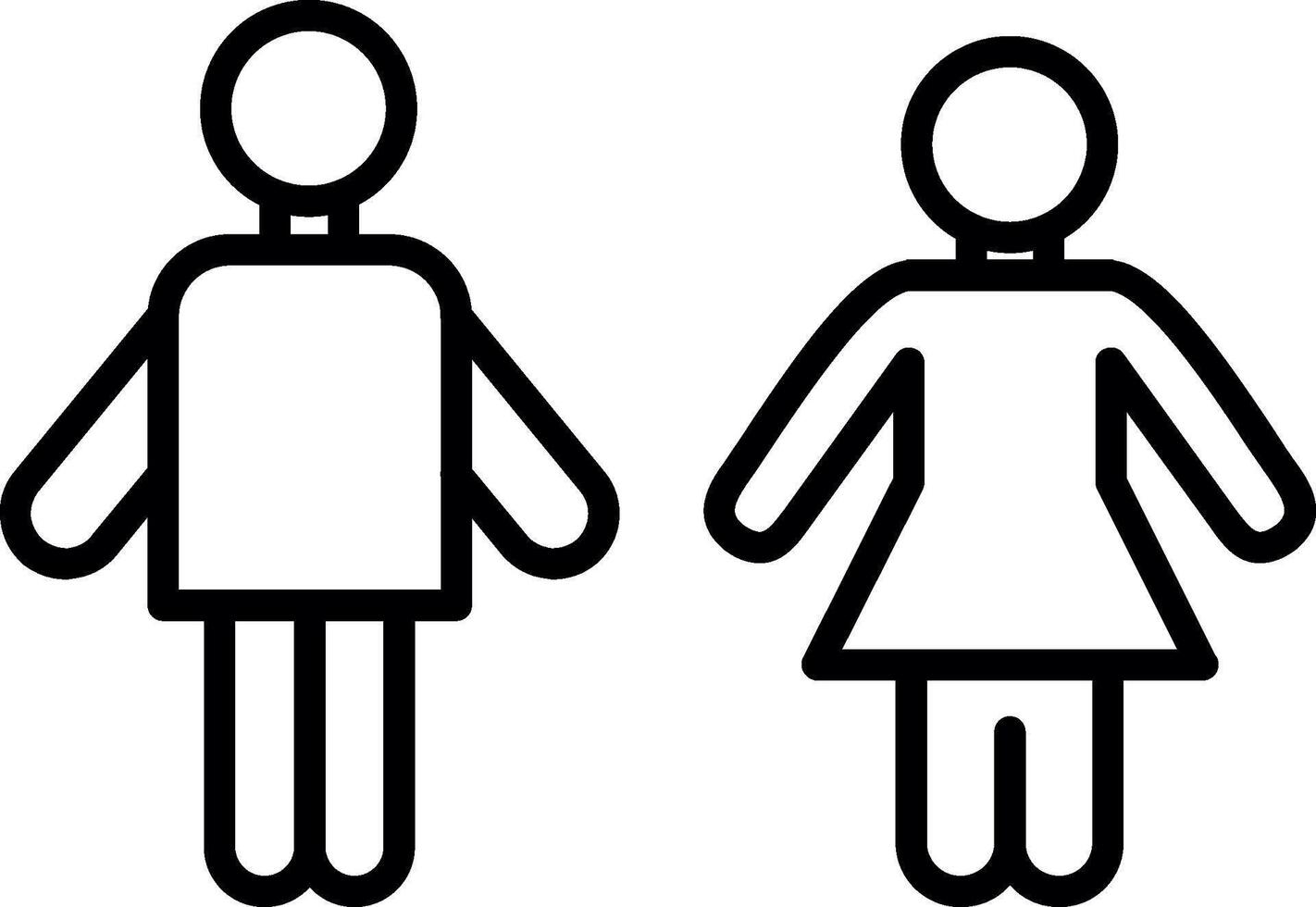 Public Station Restroom Facilities vector