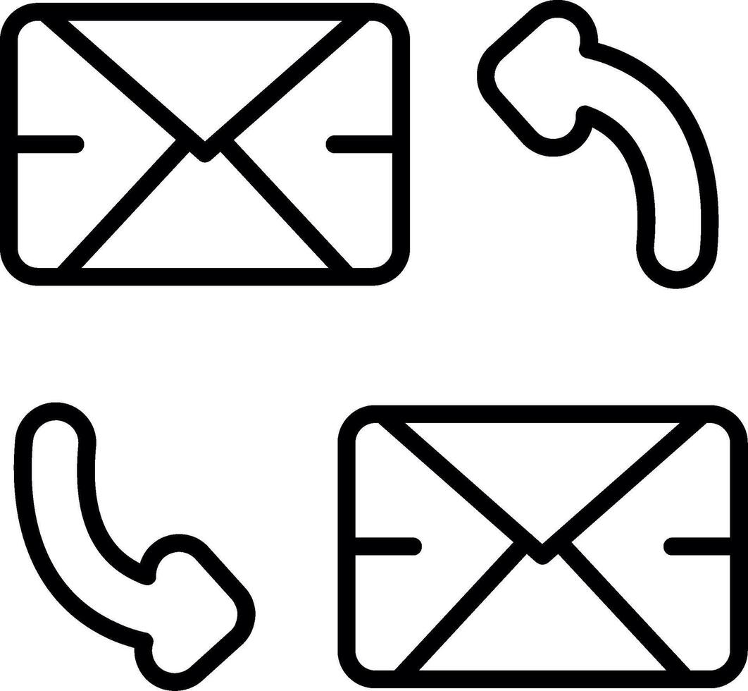 Ongoing Email Project Correspondence vector