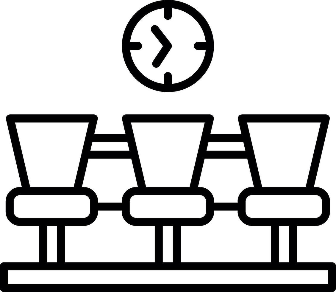 Indoor Passenger Waiting Zone vector