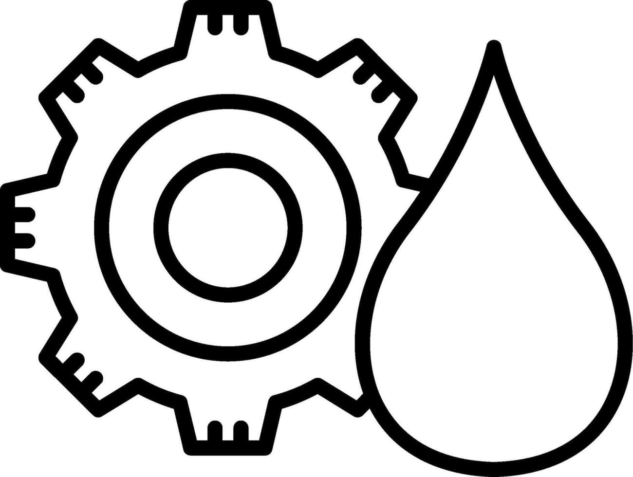 Rotating Water Pump Gear vector
