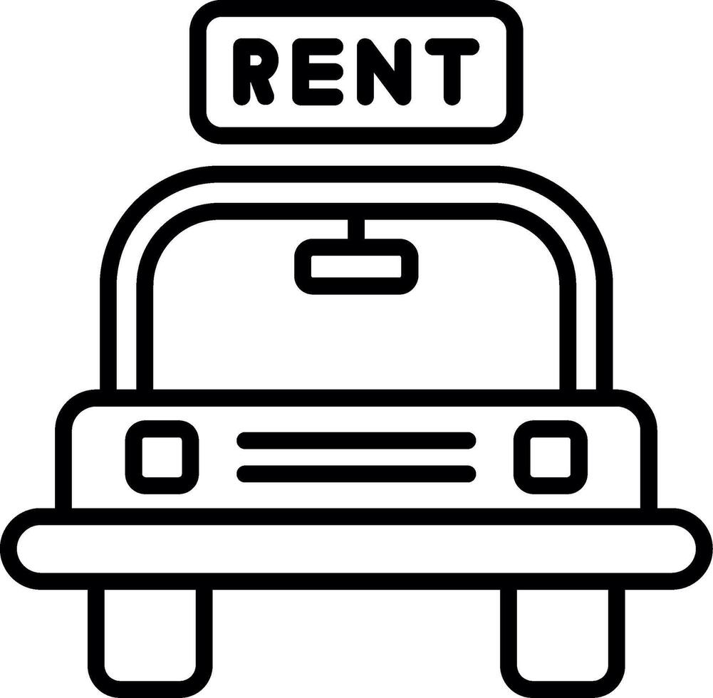 Rental Car Pickup Area vector