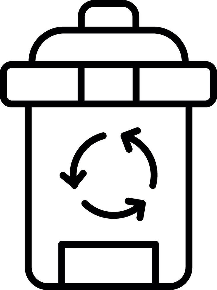 Recyclable Waste Bin vector