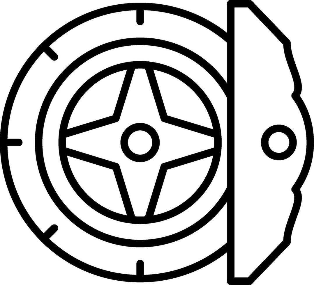 Car Brake Caliper vector