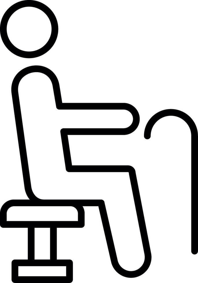 Designated Priority Seating Section vector