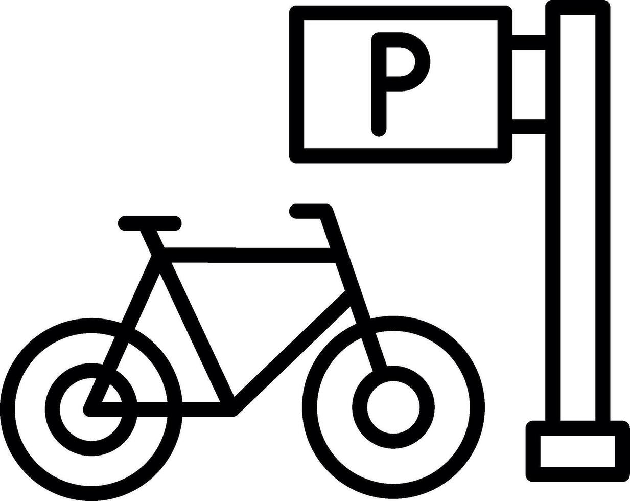 Onboard Bicycle Rack Area vector