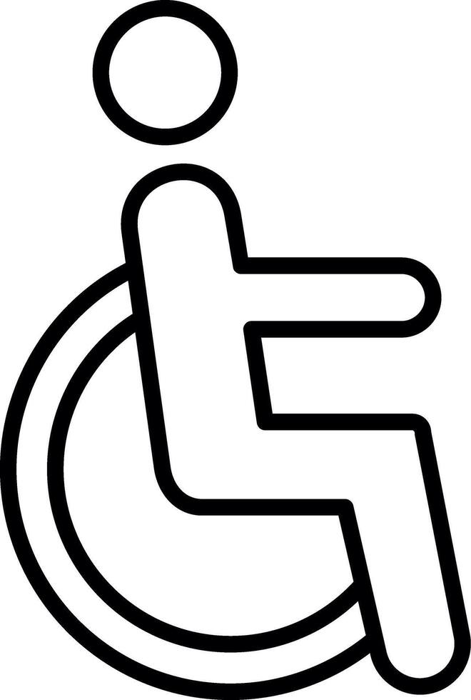 Wheelchair Accessible Platform Zone vector