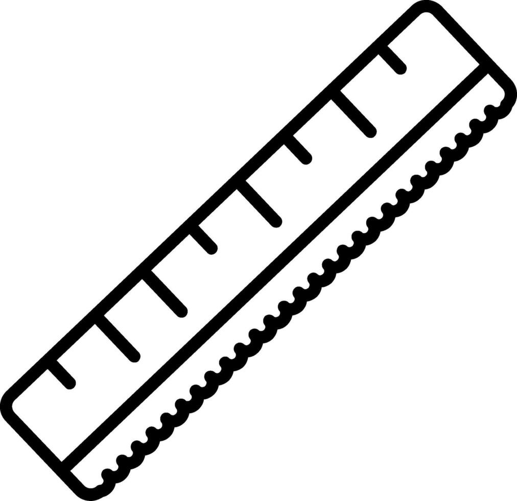 12 Inch Plastic Ruler vector