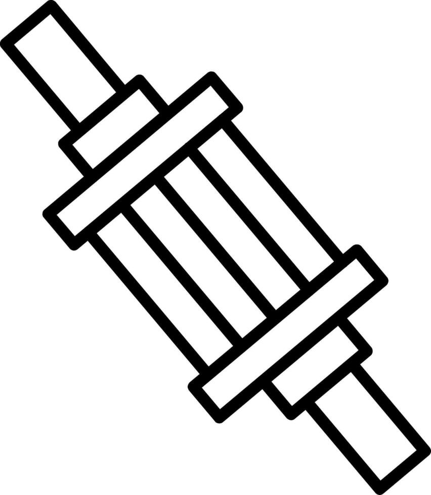 In Line Fuel Filter vector