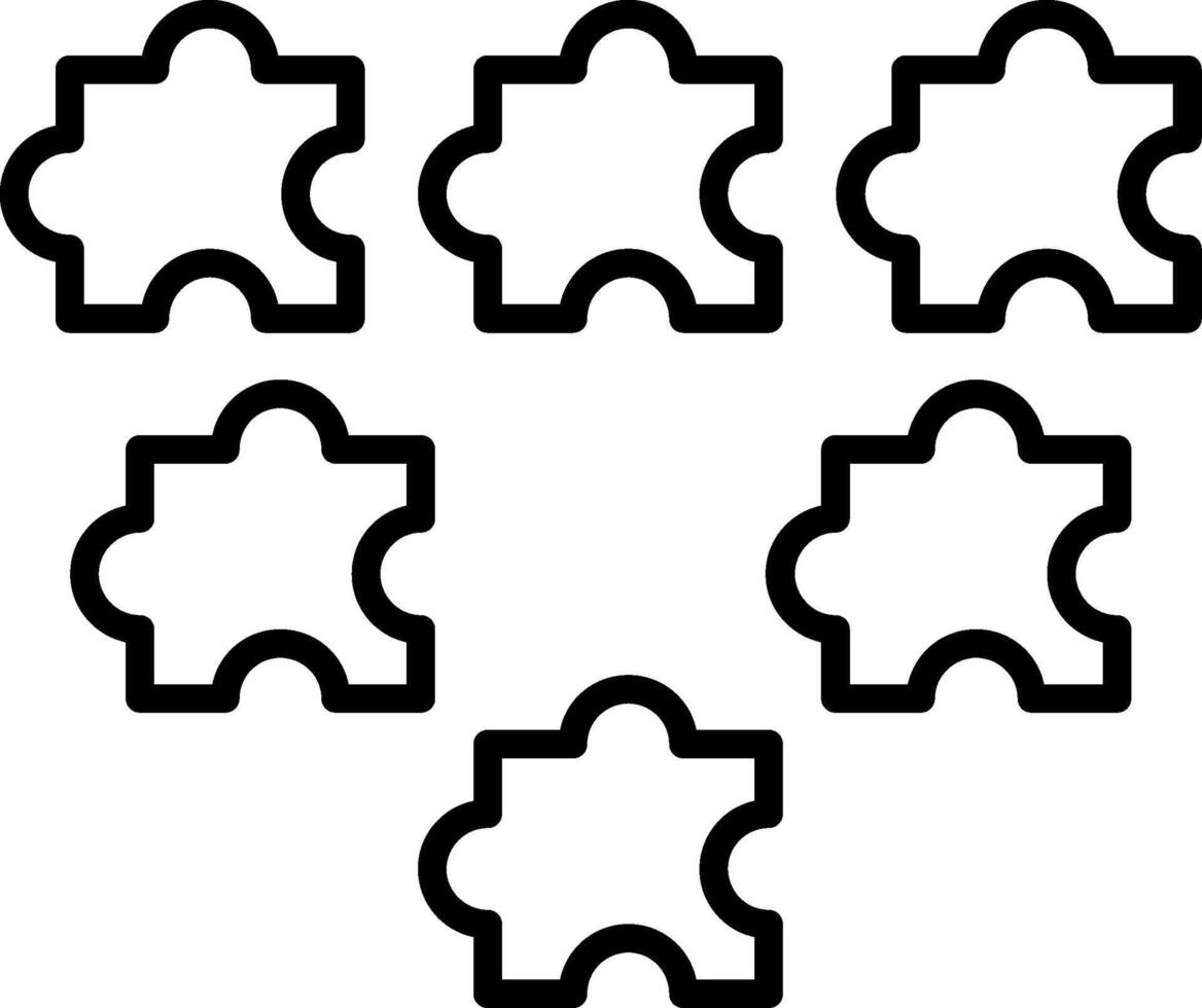 Job Fit Puzzle Pieces vector