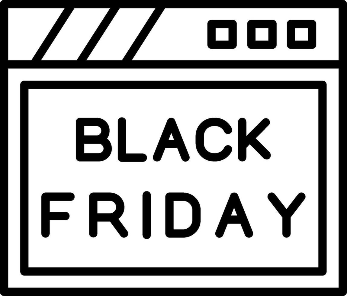 Bold Black Friday Graphic vector