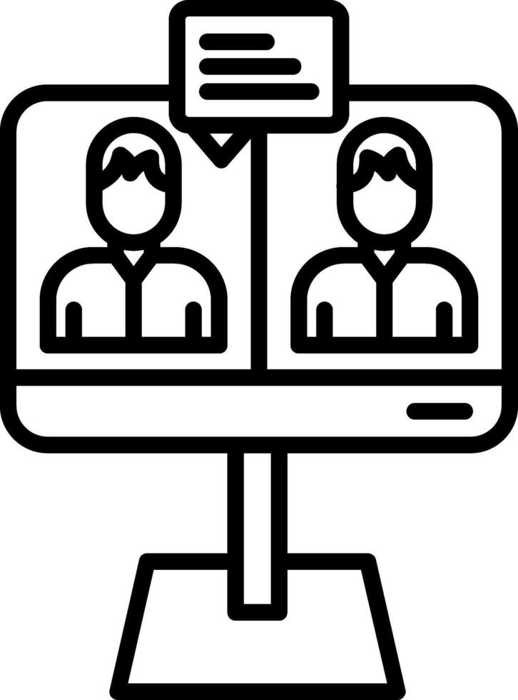 Zoom Online Meeting Invite vector