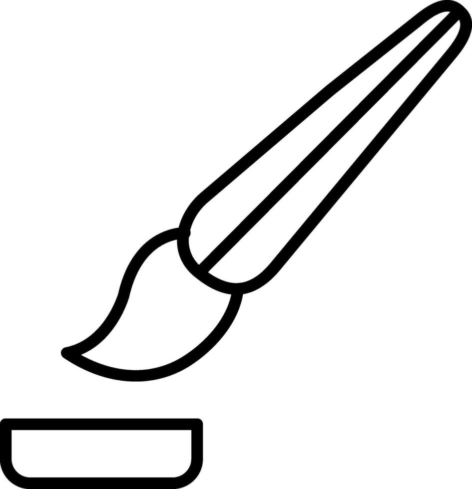 Wooden Paintbrush Set vector