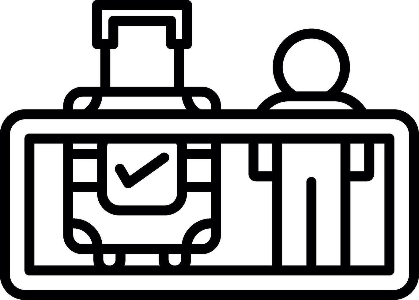Automated Moving Walkway vector