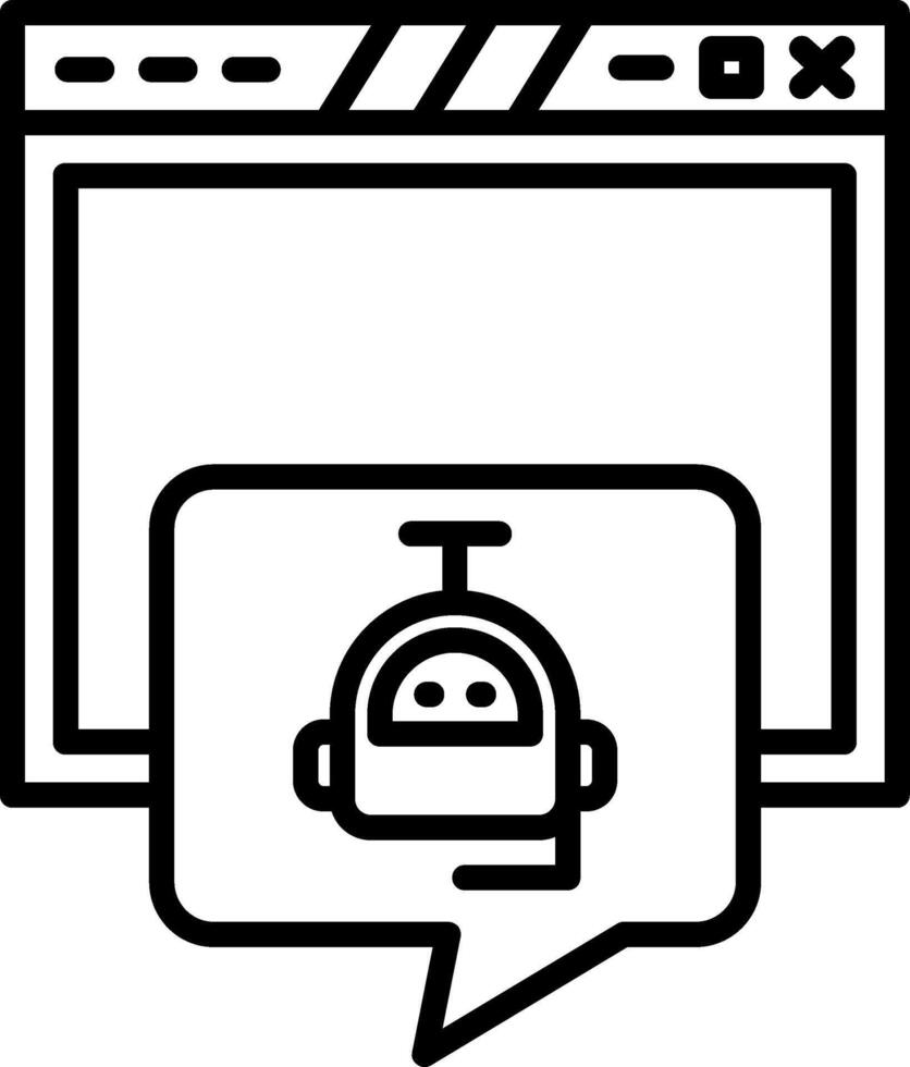 Automated Customer Service Chatbot vector