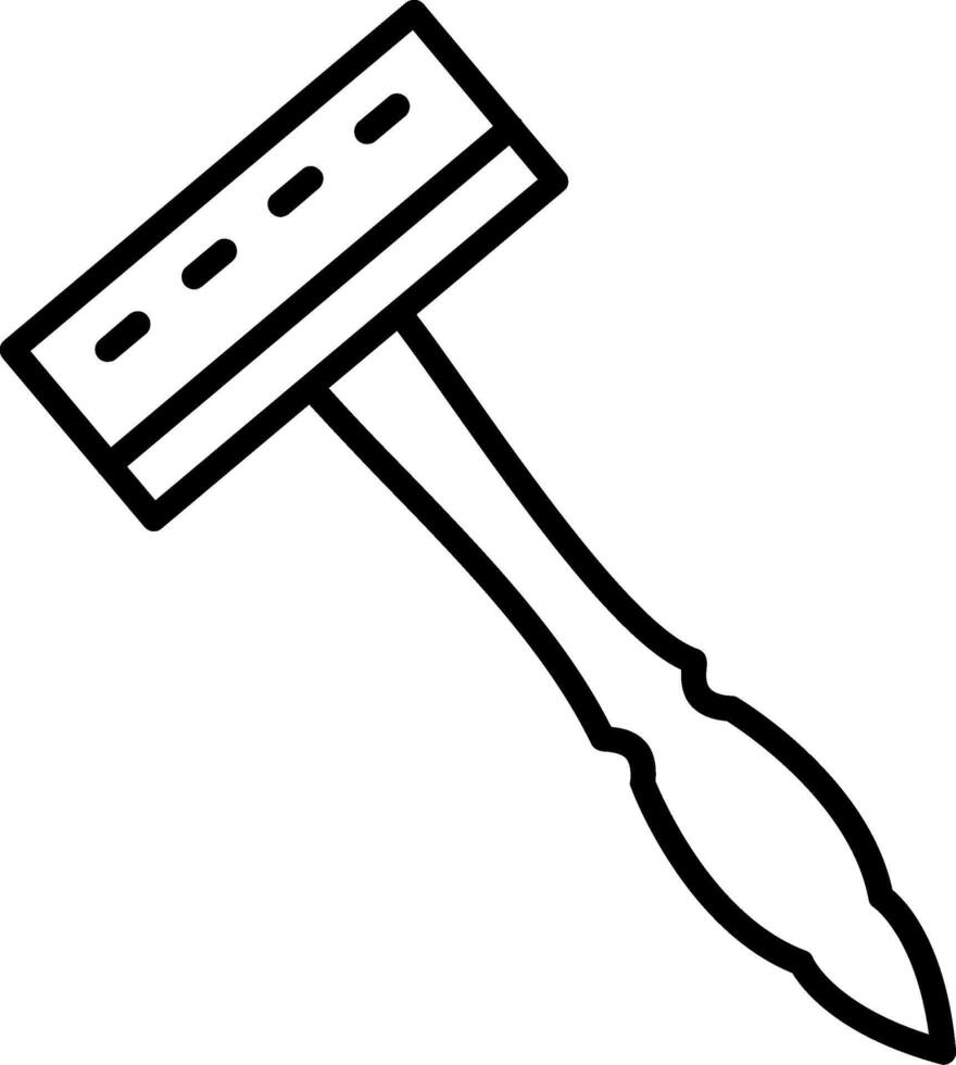 Multi Blade Razor Handle vector