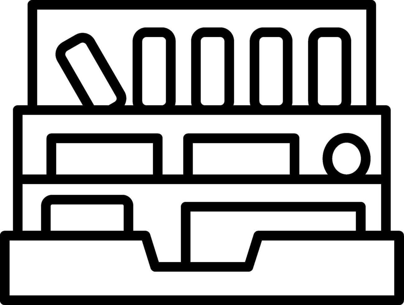 Desktop Organizer Tray vector