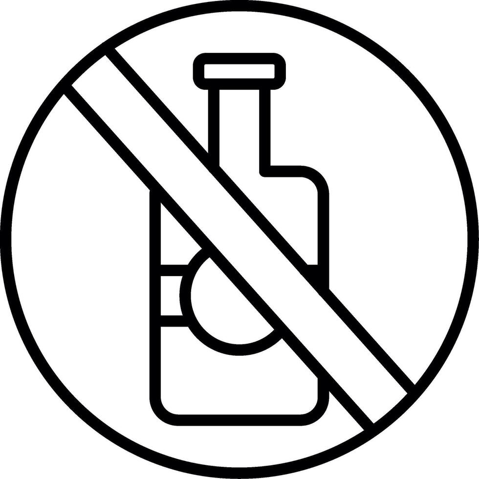 No Drinking Policy Notice vector