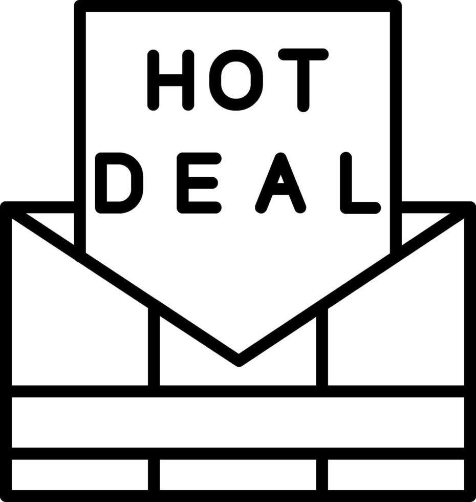 Hot Email Deals Promo vector