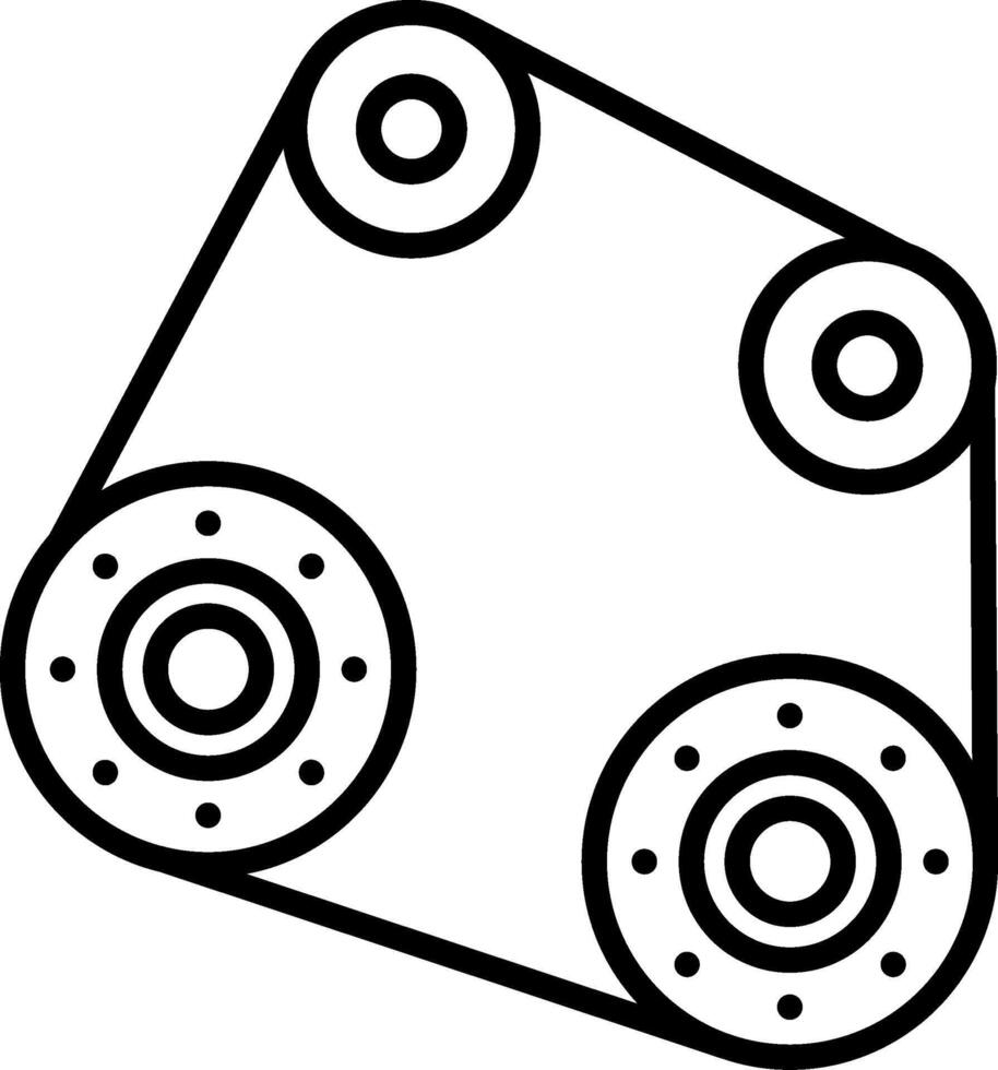 Engine Drive Belt vector