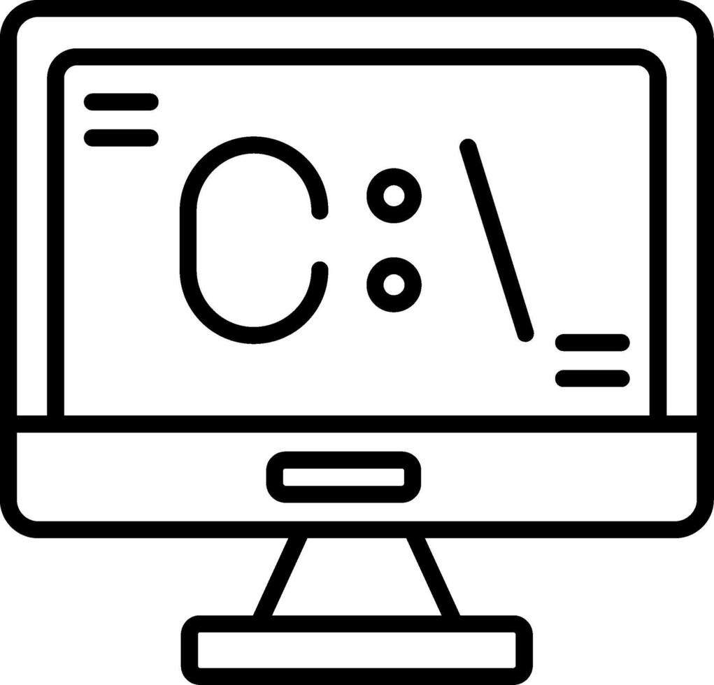 Command Line Interface Icon vector