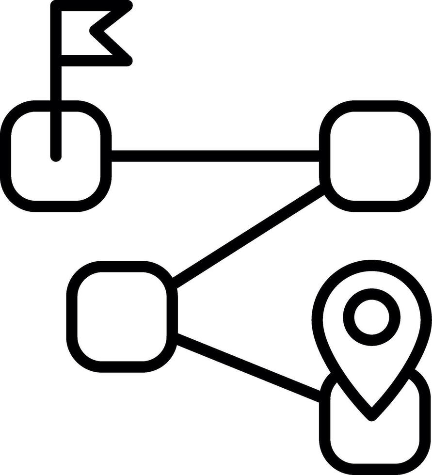 Trip Route Planning Tool vector