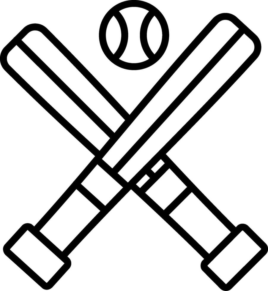 Leather Baseball bats vector