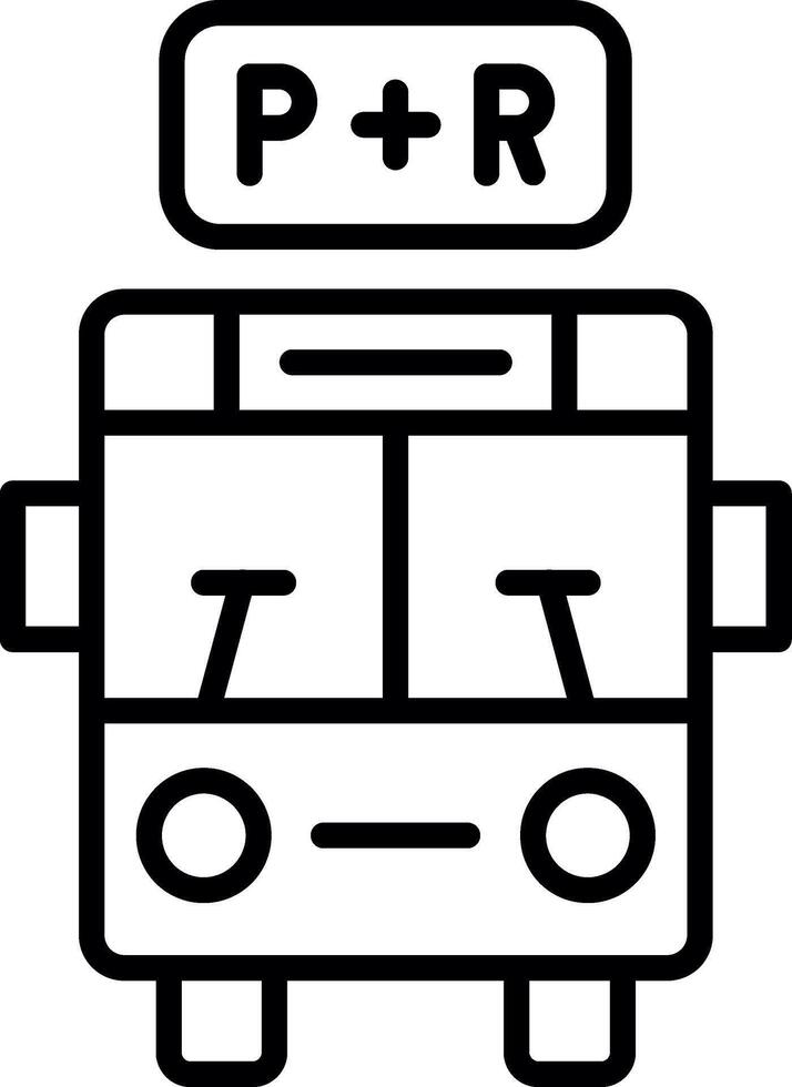 Park and Ride Facility vector
