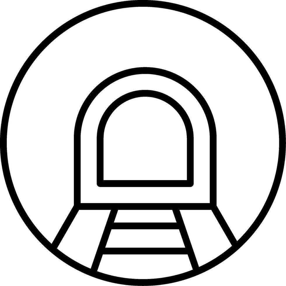 Enclosed Subway Tunnel Passage vector