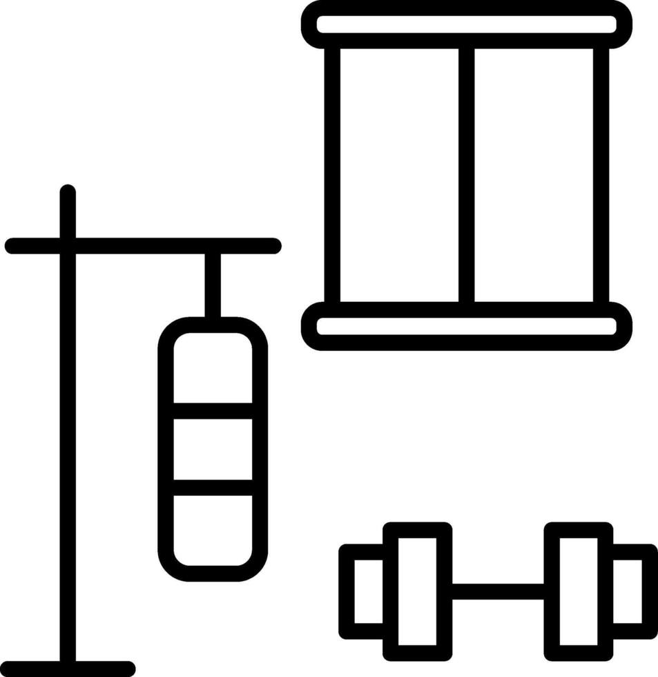 Indoor School Gymnasium vector