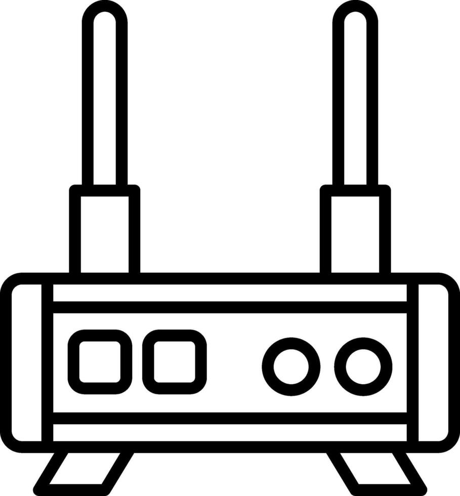 Internet Router Device vector