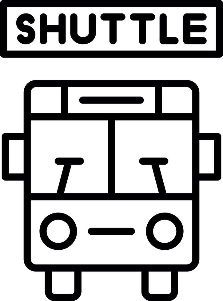 Airport Shuttle Service vector