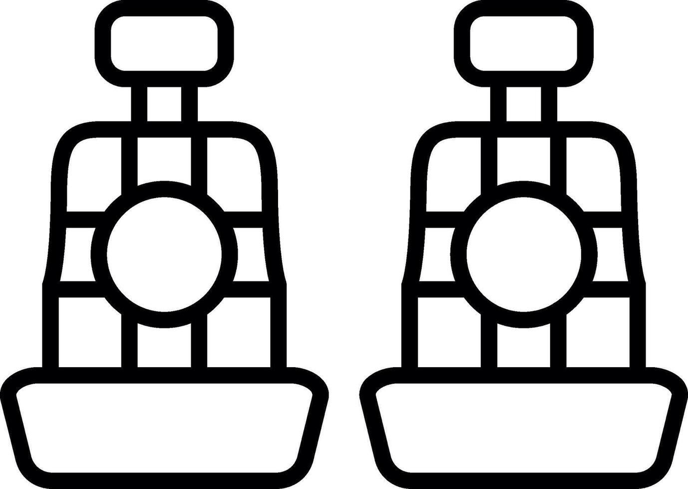 Center Middle Seat Option vector
